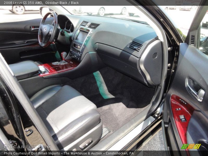 Obsidian Black / Black 2008 Lexus GS 350 AWD