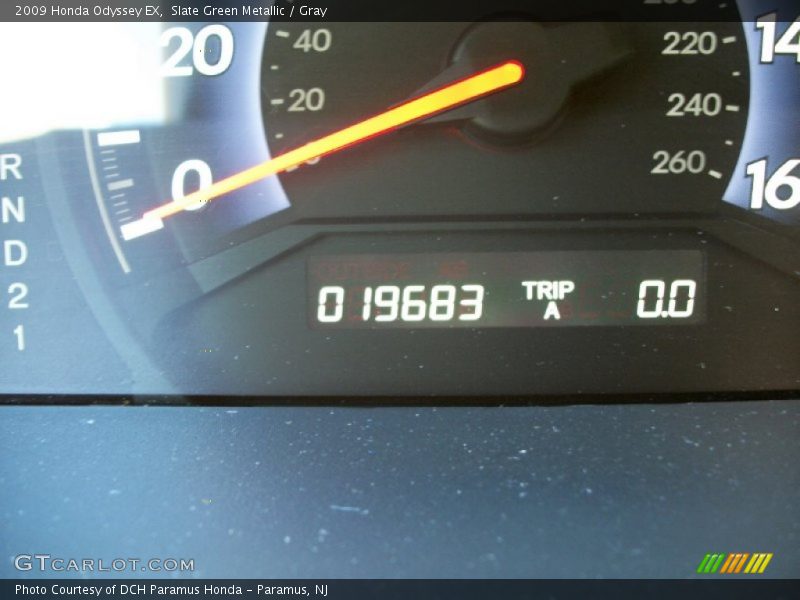 Slate Green Metallic / Gray 2009 Honda Odyssey EX