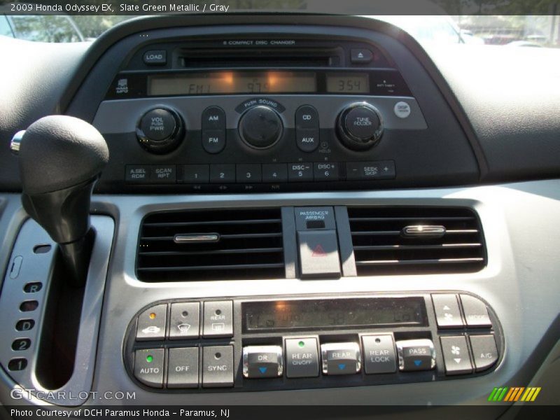 Slate Green Metallic / Gray 2009 Honda Odyssey EX