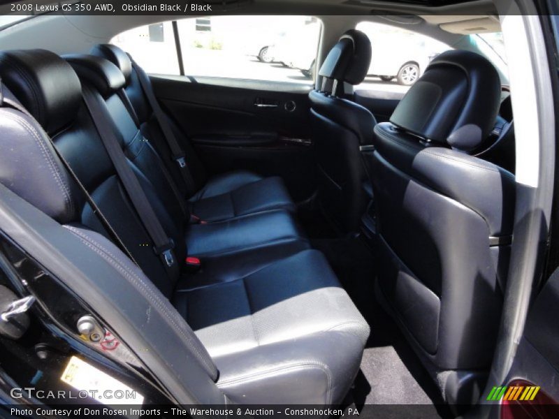Obsidian Black / Black 2008 Lexus GS 350 AWD