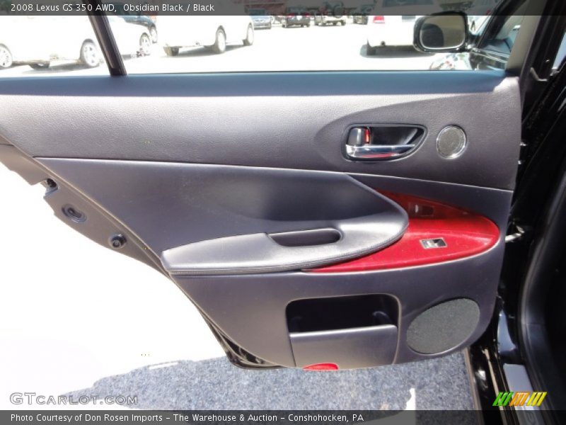 Obsidian Black / Black 2008 Lexus GS 350 AWD