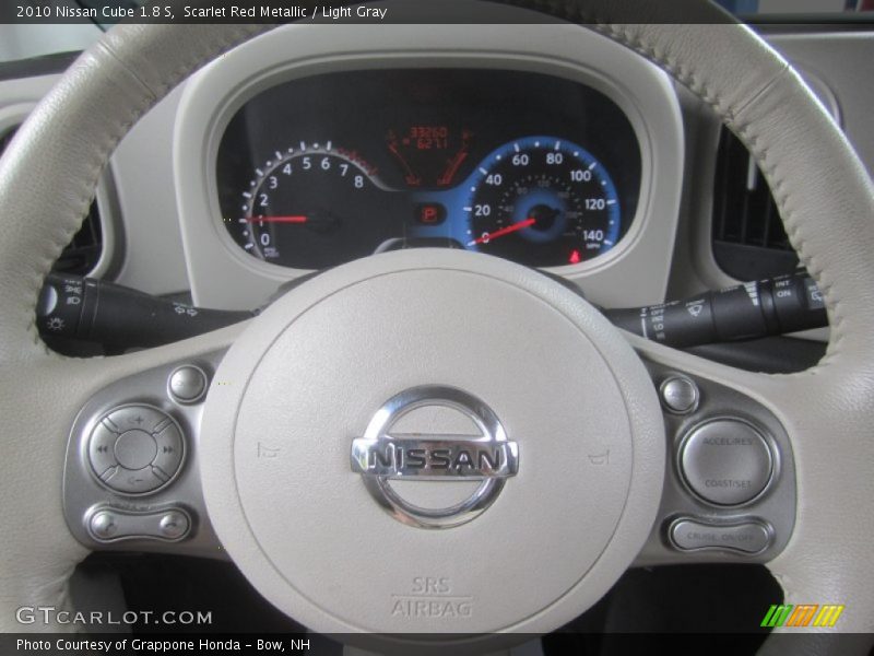 Scarlet Red Metallic / Light Gray 2010 Nissan Cube 1.8 S