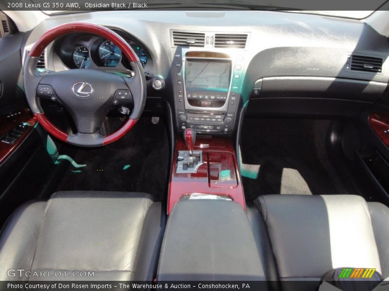 Obsidian Black / Black 2008 Lexus GS 350 AWD