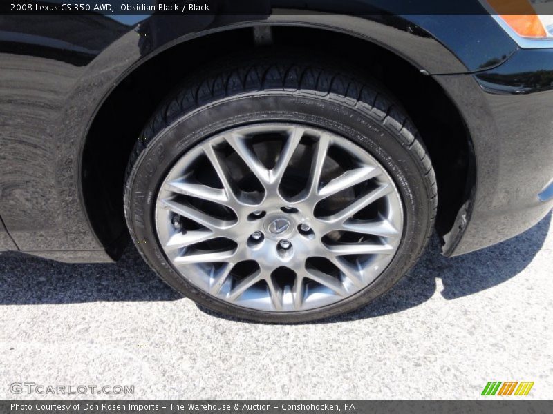 Obsidian Black / Black 2008 Lexus GS 350 AWD