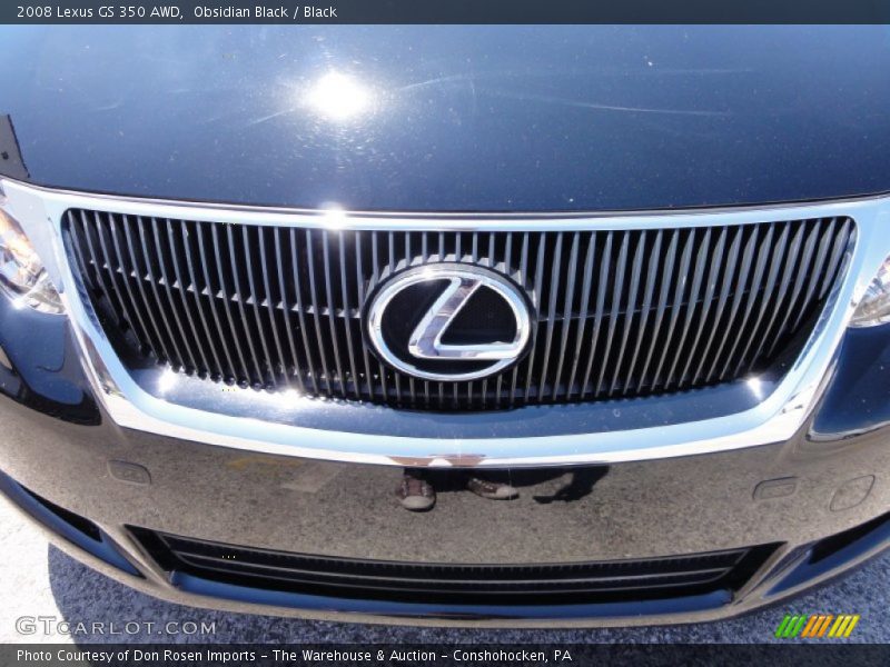 Obsidian Black / Black 2008 Lexus GS 350 AWD
