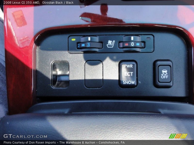 Obsidian Black / Black 2008 Lexus GS 350 AWD