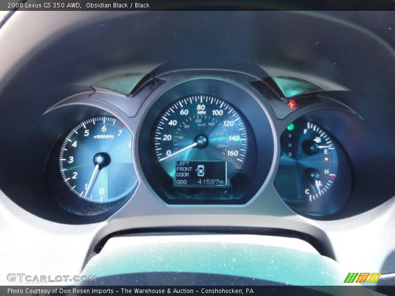 Obsidian Black / Black 2008 Lexus GS 350 AWD