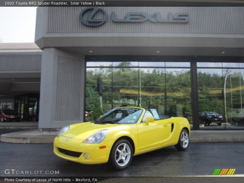 Solar Yellow / Black 2003 Toyota MR2 Spyder Roadster