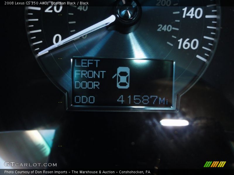 Obsidian Black / Black 2008 Lexus GS 350 AWD