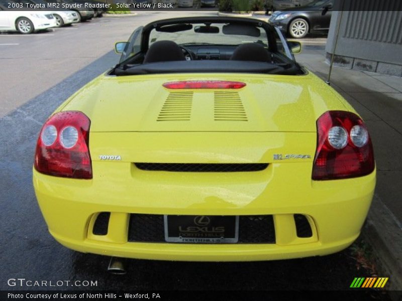 Solar Yellow / Black 2003 Toyota MR2 Spyder Roadster