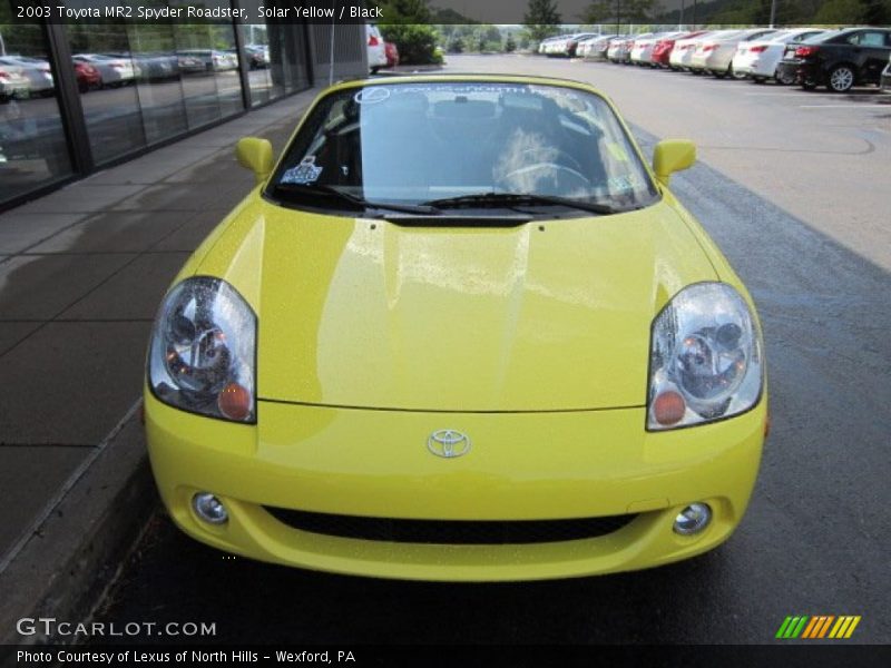 Solar Yellow / Black 2003 Toyota MR2 Spyder Roadster