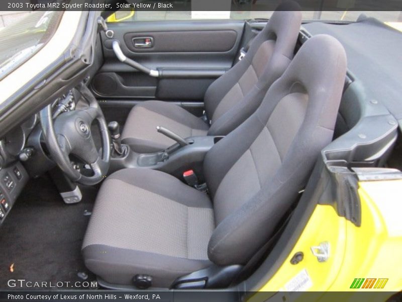  2003 MR2 Spyder Roadster Black Interior