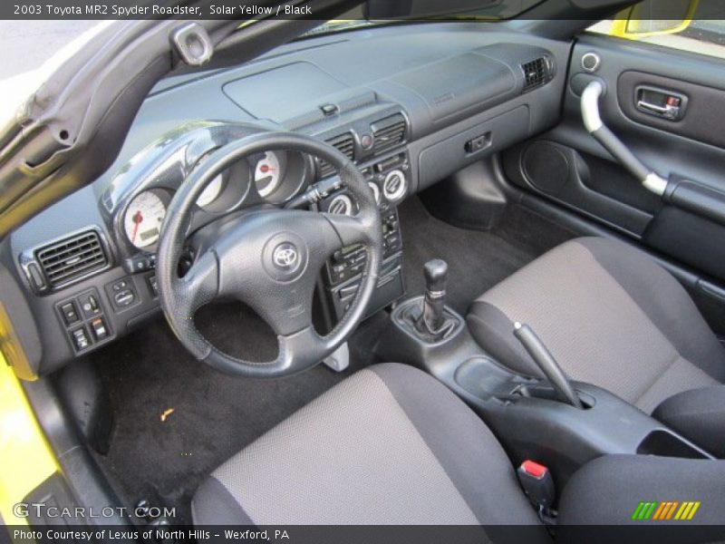  2003 MR2 Spyder Roadster Black Interior