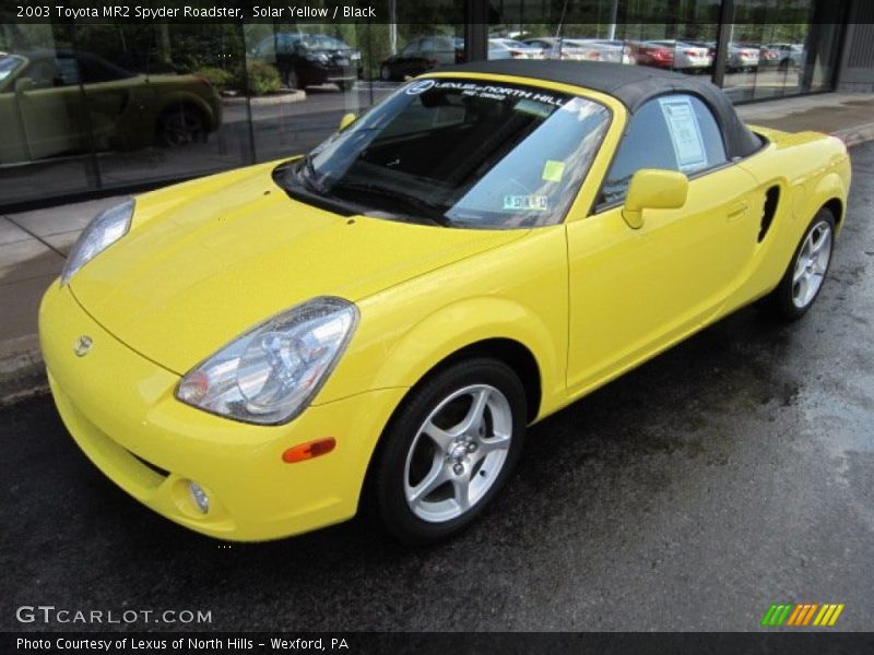 Solar Yellow / Black 2003 Toyota MR2 Spyder Roadster