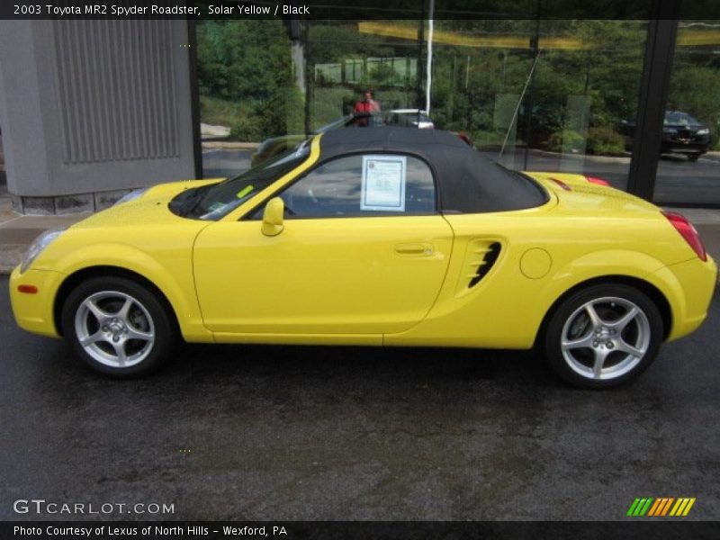  2003 MR2 Spyder Roadster Solar Yellow