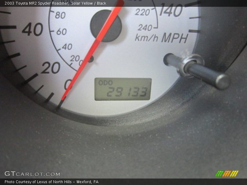 Solar Yellow / Black 2003 Toyota MR2 Spyder Roadster