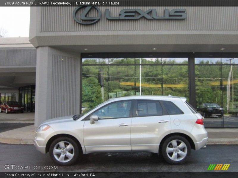 Palladium Metallic / Taupe 2009 Acura RDX SH-AWD Technology