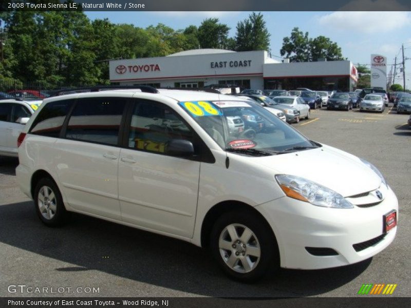 Natural White / Stone 2008 Toyota Sienna LE