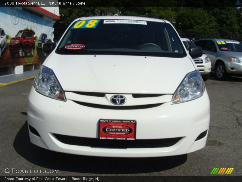 Natural White / Stone 2008 Toyota Sienna LE
