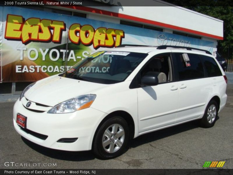 Natural White / Stone 2008 Toyota Sienna LE
