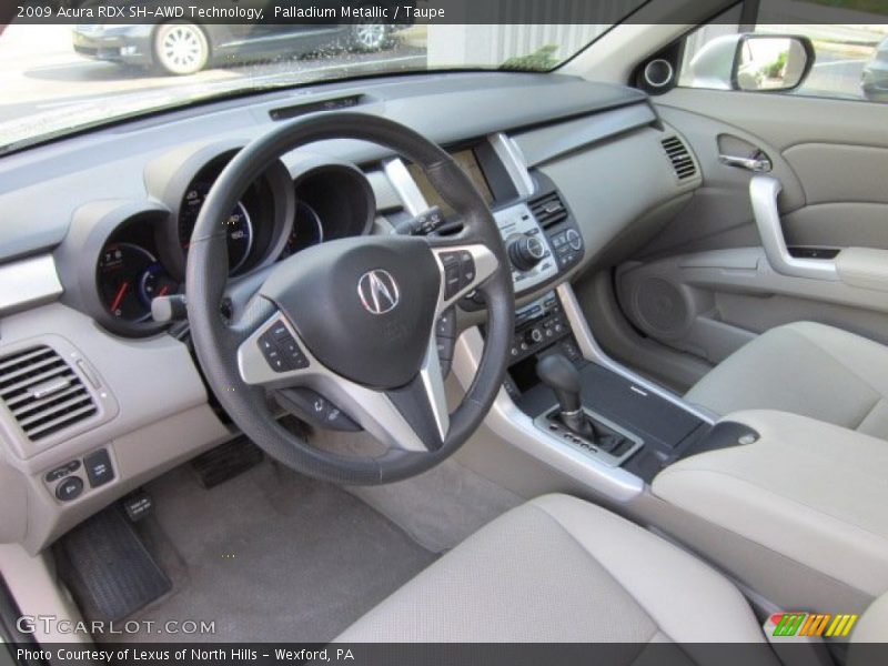Palladium Metallic / Taupe 2009 Acura RDX SH-AWD Technology