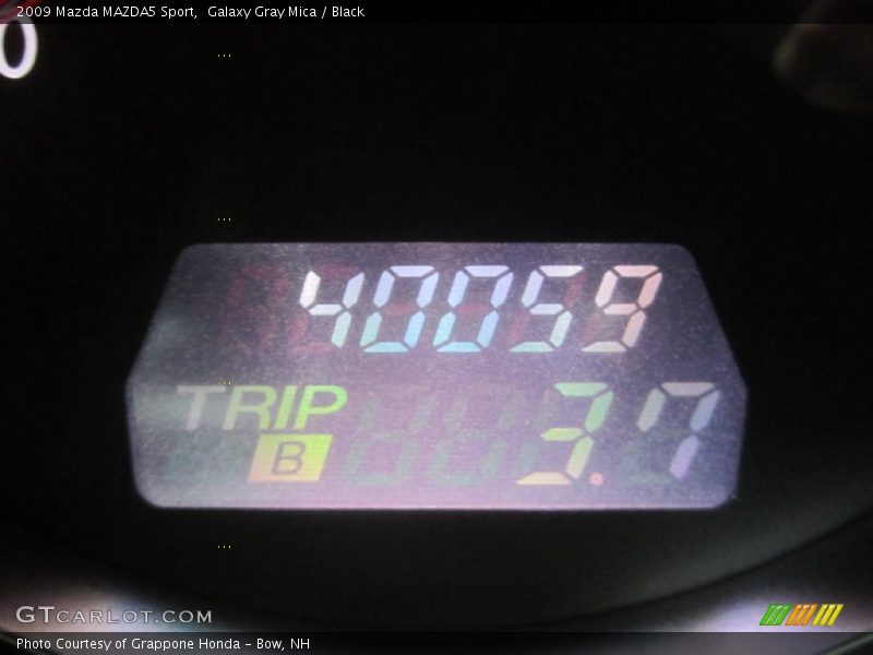 Galaxy Gray Mica / Black 2009 Mazda MAZDA5 Sport