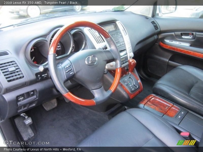 Tungsten Pearl / Black 2009 Lexus RX 350 AWD