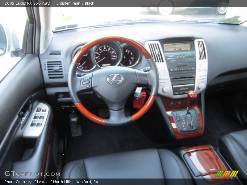 Tungsten Pearl / Black 2009 Lexus RX 350 AWD