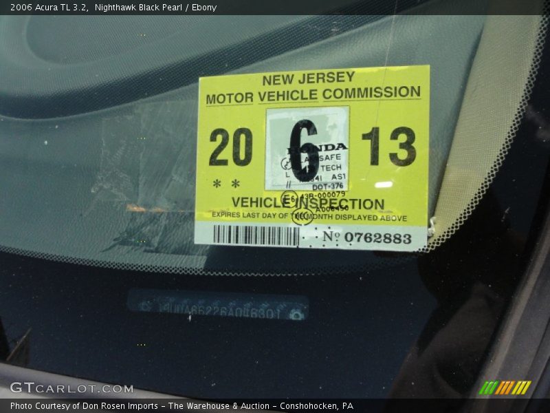 Nighthawk Black Pearl / Ebony 2006 Acura TL 3.2