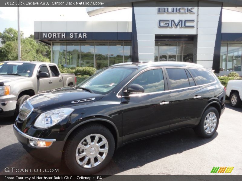 Carbon Black Metallic / Ebony 2012 Buick Enclave AWD