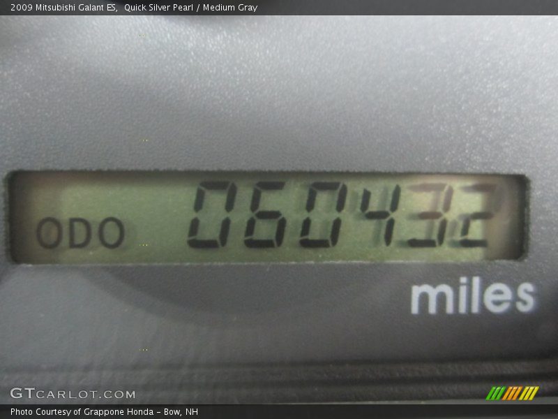 Quick Silver Pearl / Medium Gray 2009 Mitsubishi Galant ES