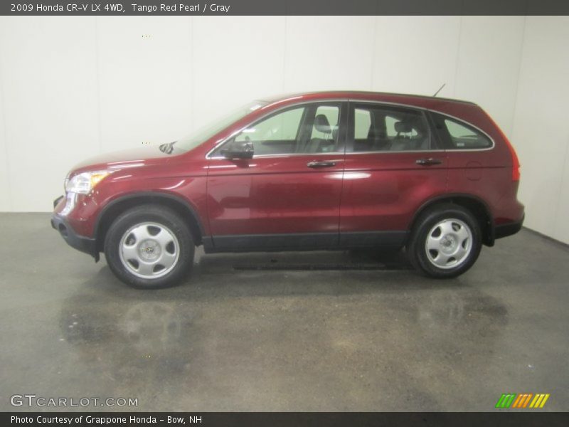Tango Red Pearl / Gray 2009 Honda CR-V LX 4WD