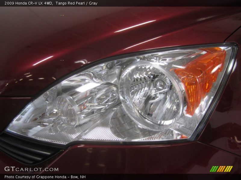 Tango Red Pearl / Gray 2009 Honda CR-V LX 4WD