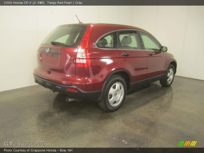 Tango Red Pearl / Gray 2009 Honda CR-V LX 4WD