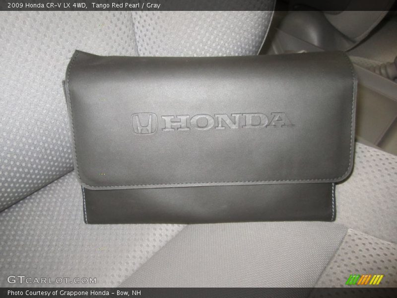 Tango Red Pearl / Gray 2009 Honda CR-V LX 4WD