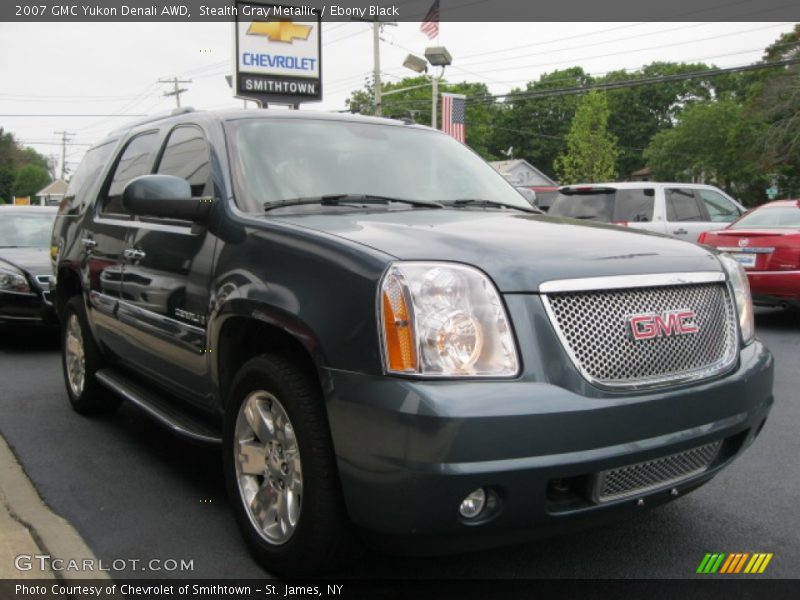 Stealth Gray Metallic / Ebony Black 2007 GMC Yukon Denali AWD