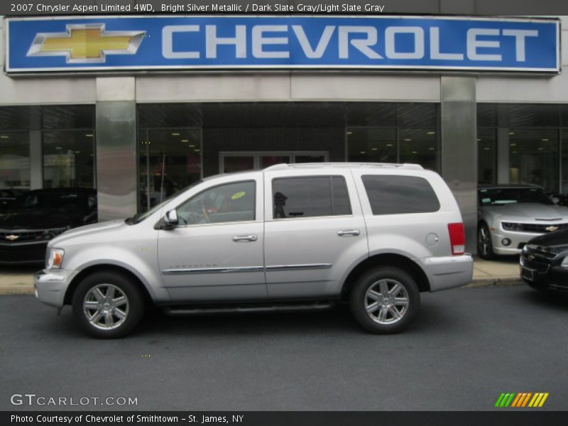 Bright Silver Metallic / Dark Slate Gray/Light Slate Gray 2007 Chrysler Aspen Limited 4WD