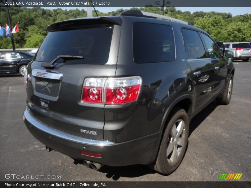 Cyber Gray Metallic / Ebony 2011 GMC Acadia SLT AWD