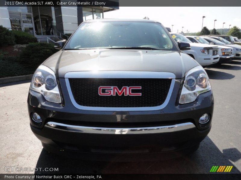 Cyber Gray Metallic / Ebony 2011 GMC Acadia SLT AWD