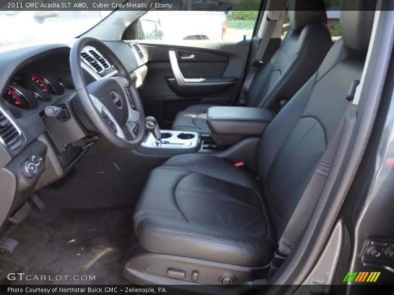 Cyber Gray Metallic / Ebony 2011 GMC Acadia SLT AWD