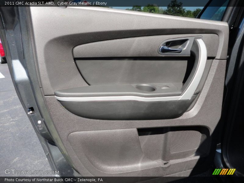 Cyber Gray Metallic / Ebony 2011 GMC Acadia SLT AWD
