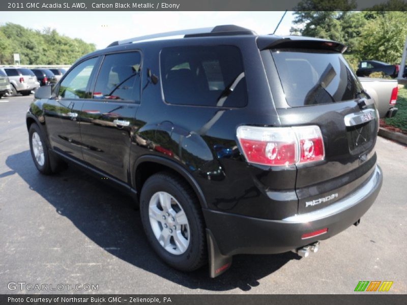 Carbon Black Metallic / Ebony 2011 GMC Acadia SL AWD