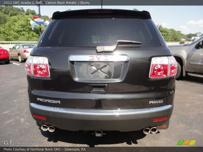 Carbon Black Metallic / Ebony 2011 GMC Acadia SL AWD