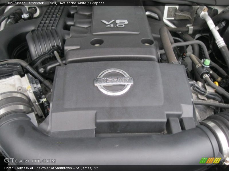 Avalanche White / Graphite 2005 Nissan Pathfinder SE 4x4