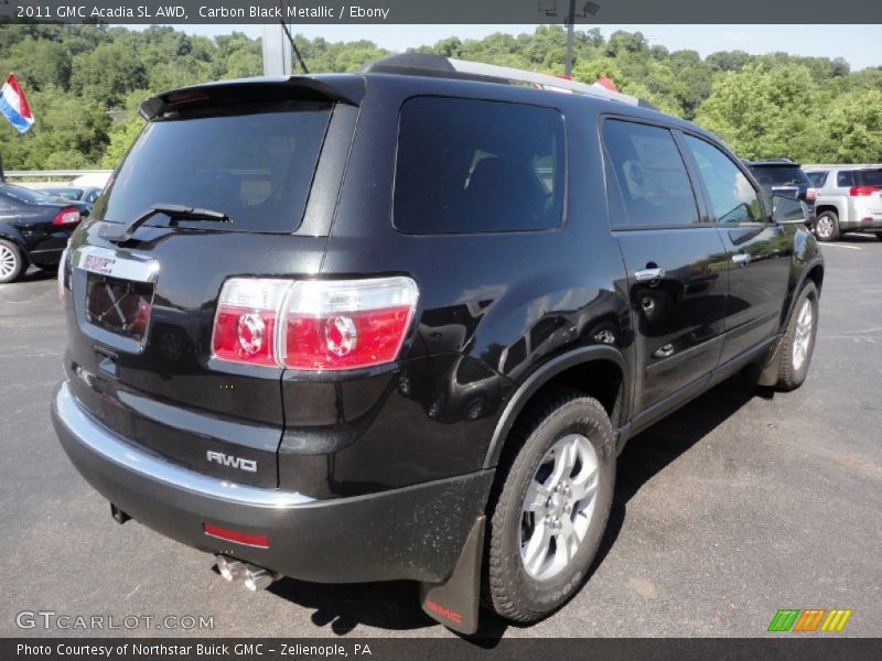Carbon Black Metallic / Ebony 2011 GMC Acadia SL AWD