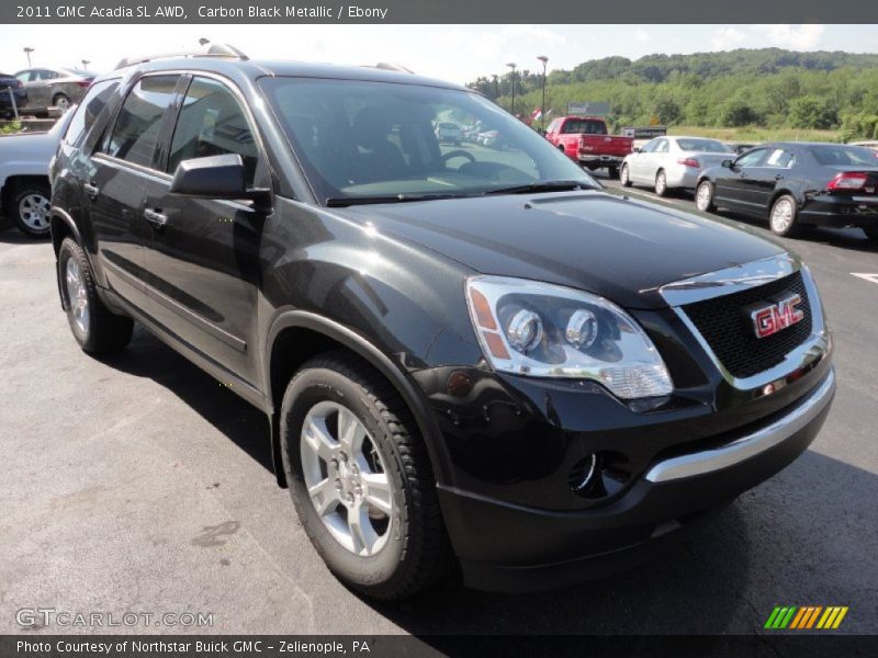 Carbon Black Metallic / Ebony 2011 GMC Acadia SL AWD