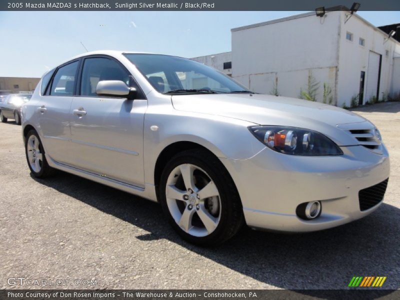 Sunlight Silver Metallic / Black/Red 2005 Mazda MAZDA3 s Hatchback
