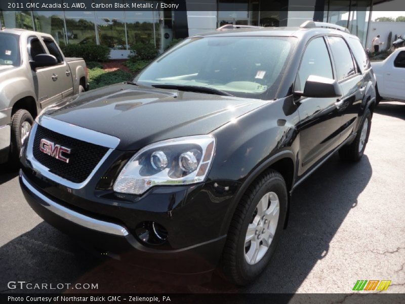 Carbon Black Metallic / Ebony 2011 GMC Acadia SL AWD