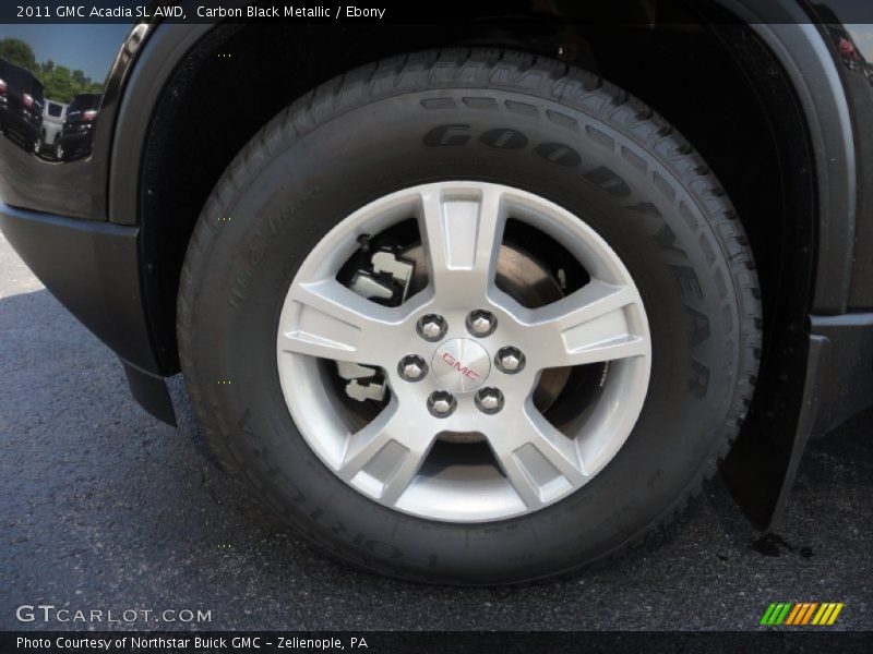 Carbon Black Metallic / Ebony 2011 GMC Acadia SL AWD