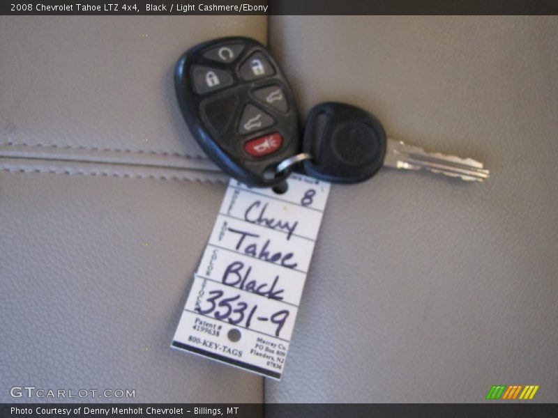 Black / Light Cashmere/Ebony 2008 Chevrolet Tahoe LTZ 4x4